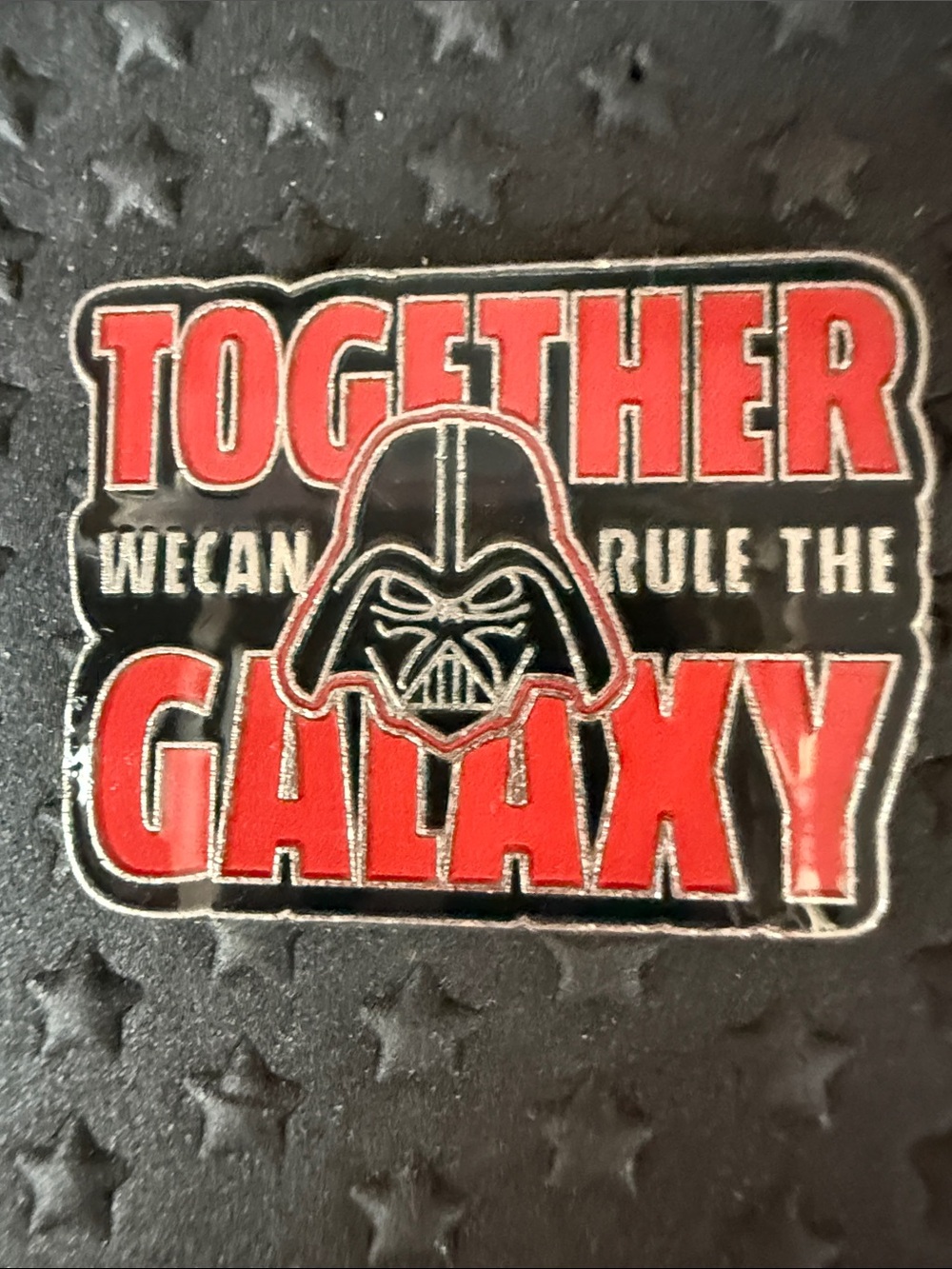 Together We Can Rule The Galaxy Red & Black Enamel Pin From Star Wars